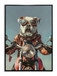 Rider’s Best Friend - 21" x 29" Framed Wall Art - Dark Brown