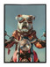 Rider’s Best Friend - 21" x 29" Framed Wall Art - Dark Brown