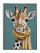 Playful Giraffe Portrait - 21" x 29" Framed Wall Art