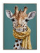 Playful Giraffe Portrait - 21" x 29" Framed Wall Art