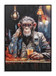 Pensive Primate Toast - 28" x 40" Framed Wall Art