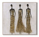 Golden Silhouette Trio - 40" x 40" Framed Wall Art