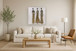 Golden Silhouette Trio - 40" x 40" Framed Wall Art - Beige