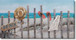 Shoreline Retreat - 28" x 55" Framed Wall Art - Blue