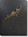 Golden Cluster Drift - 36" x 48" Framed Wall Art