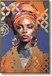 Radiant Aura Elegance - 33" x 48" Framed Wall Art - Orange