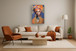 Radiant Aura Elegance - 33" x 48" Framed Wall Art - Orange