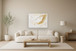 Radiant Feathered Uplift - 35" x 47" Framed Wall Art - White