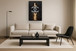 Glowing Urban Glam - 33" x 48" Framed Wall Art - Black