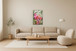 Electric Flamingo Oasis - 33" x 48" Framed Wall Art - Pink