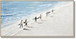 Surf Parade Serenity - 28" x 55" Framed Wall Art - Beige