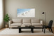 Surf Parade Serenity - 28" x 55" Framed Wall Art - Beige