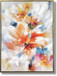 Radiant Petal Dance - 35" x 47" Framed Wall Art - Orange