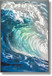 Cerulean Surge - 32" x 47" Framed Wall Art