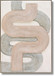 Blush Maze Layers - 28" x 40" Framed Wall Art - Beige