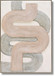 Blush Maze Layers - 28" x 40" Framed Wall Art - Beige