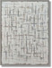 Frosted Crosshatch - 36" x 48" Framed Wall Art - Gray