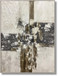 Urban Textures Fusion - 36" x 48" Framed Wall Art - Gray