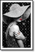 Silver Allure Portrait - 47" x 32" Framed Wall Art - Black