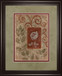 Verdant Scrolls - 34" x 40" Framed Wall Art - Beige