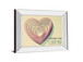 Layered Heart Glow - 22" x 26" Framed Wall Art