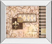 Golden Flourish - 22" x 26" Framed Wall Art - Beige