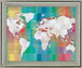 Atlas Spectrum - 28" x 34" Framed Wall Art - Light Blue