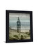 Foggy Landmark View - 28" x 34" Framed Wall Art - Gray