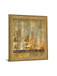 Golden Cityscape - 28" x 34" Framed Wall Art