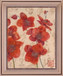 Ruby Petal Dance - 28" x 34" Framed Wall Art - Red