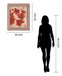 Ruby Petal Dance - 28" x 34" Framed Wall Art - Red
