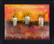 Sunlit Trio - 28" x 34" Framed Wall Art - Orange