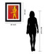 Golden Muse - 28" x 34" Framed Wall Art - Red