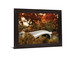 Golden Canopy Crossing - 28" x 34" Framed Wall Art - Light Brown