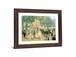 Victorian Balloon Promenade - 28" x 34" Framed Wall Art - Green