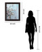 Petal Mist - 28" x 34" Framed Wall Art - Light Blue