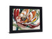 Crimson Blossom Burst - 28" x 34" Framed Wall Art - Red