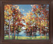 Vivid Grove - 28" x 34" Framed Wall Art - Dark Brown