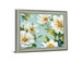 Petal Breeze - 28" x 34" Framed Wall Art - Light Blue