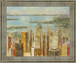 Golden Harbor Skyline - 28" x 34" Framed Wall Art