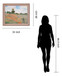 Poppy Field Stroll - 28" x 34" Framed Wall Art - Green