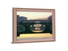 Golden Bridge Glow - 28" x 34" Framed Wall Art - Dark Gray