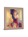 Crimson Reflection - 28" x 34" Framed Wall Art - Beige