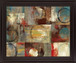 Eclipsed Mosaic - 28" x 34" Framed Wall Art - Dark Brown