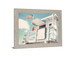 Seaside Watchtower - 28" x 34" Framed Wall Art - Light Blue