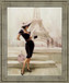 Chic Stroll - 28" x 34" Framed Wall Art - Beige