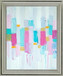 Pastel Block Chorus - 28" x 34" Framed Wall Art - Light Blue