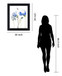 Cobalt Blossom Trio - 28" x 34" Framed Wall Art