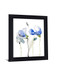 Cobalt Blossom Trio - 28" x 34" Framed Wall Art