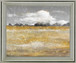 Golden Haze Landscape - 28" x 34" Framed Wall Art - Gold